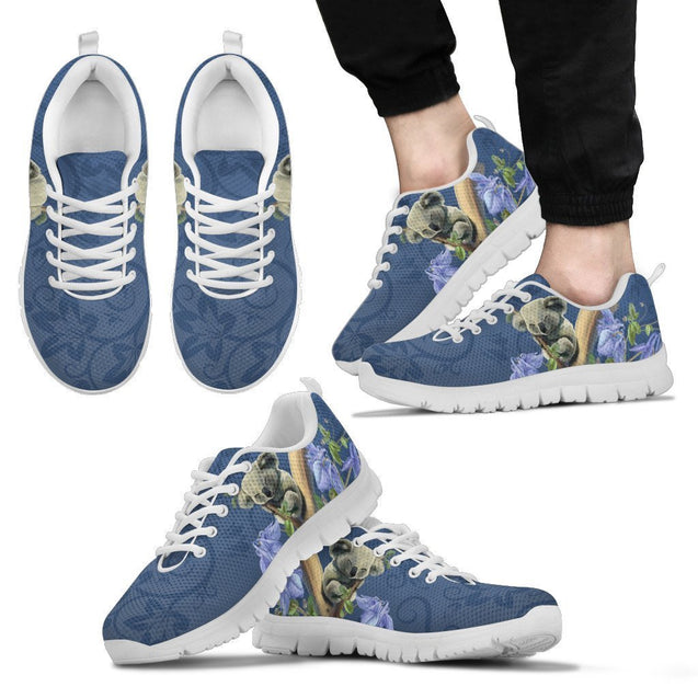 Australia shoes- Koala sleep and bluebell sneakers NN8-SNEAKERS-HP Arts-Men's Sneakers - White - Australia shoes- Koala sleep and bluebell men's sneakers white NN8-US5 (EU38)-Vibe Cosy™