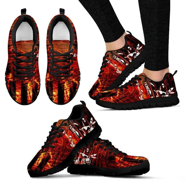 Jazz Band Black Women's Sneakers-6teenth World™-Women's Sneakers-US5 (EU35)-Vibe Cosy™