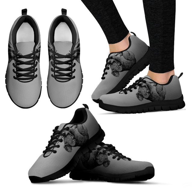 Australia shoes- Koala men's/ women's sneakers NN8-SNEAKERS-HP Arts-Women's Sneakers - Black - Australia shoes- Kangaroo women's sneakers black NN8-US5 (EU35)-Vibe Cosy™