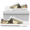 Black and Tan Coonhound Women's Low Top Shoe-6teenth World™-Women's Low Top Shoe-US5.5 (EU36)-Vibe Cosy™