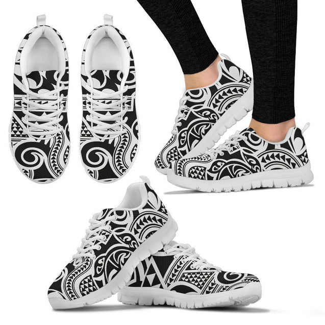 Poly Tribal Sneakers 33 - AH - J9-SNEAKERS-Alohawaii-Women's Sneakers-US5 (EU35)-White-Vibe Cosy™