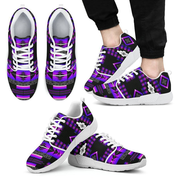Seven Tribes Purple Thunder Sopo Men's Athletic Sneakers White Sole-6teenth World™-Men's Athletic Sneakers-US5 (EU38)-Vibe Cosy™