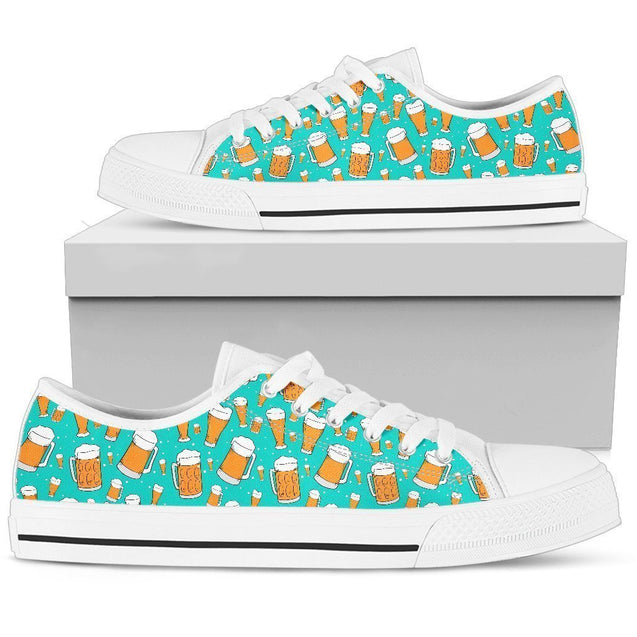 Beer Women's Low Top Shoe-6teenth World™-Women's Low Top Shoe-US5.5 (EU36)-Vibe Cosy™