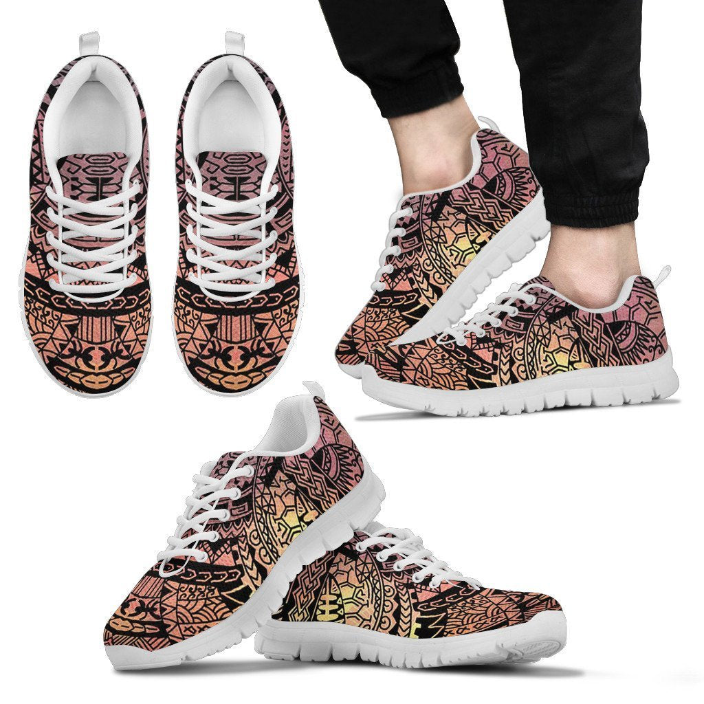 Poly Tribal Sneakers 07 - AH - J9-SNEAKERS-Alohawaii-Men's Sneakers-US5 (EU38)-White-Vibe Cosy™