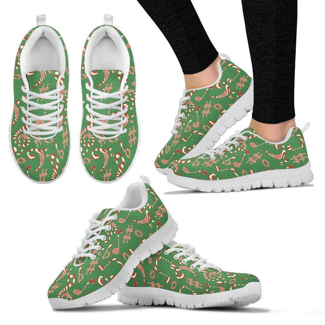 Chrismtas Candy Music Women's Sneakers-6teenth World™-Women's Sneakers-US5 (EU35)-Vibe Cosy™