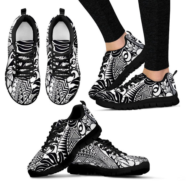 Poly Tribal Sneakers 36 - AH - J9-SNEAKERS-Alohawaii-Women's Sneakers-US5 (EU35)-Black-Vibe Cosy™