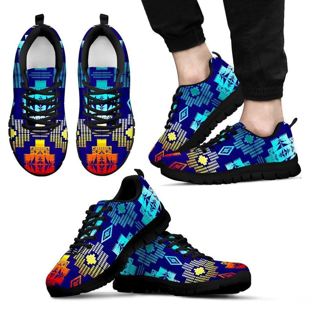 Blue Shades Men's Sneakers-6teenth World™-Men's Sneakers-US5 (EU38)-Vibe Cosy™