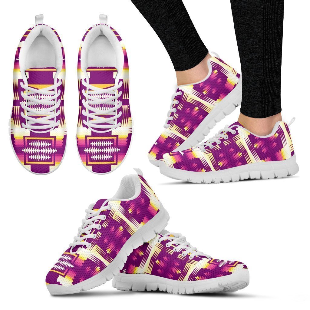 Purple Sunset Sage Women's Sneakers-6teenth World™-Women's Sneakers-US5 (EU35)-Vibe Cosy™