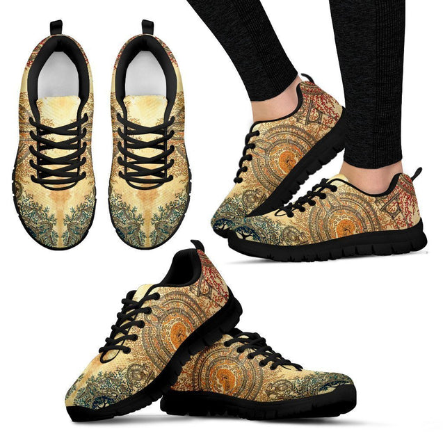 Mandala-shoes-6teenth Outlet-Women's Sneakers - Black - Mandala-US5 (EU35)-Vibe Cosy™