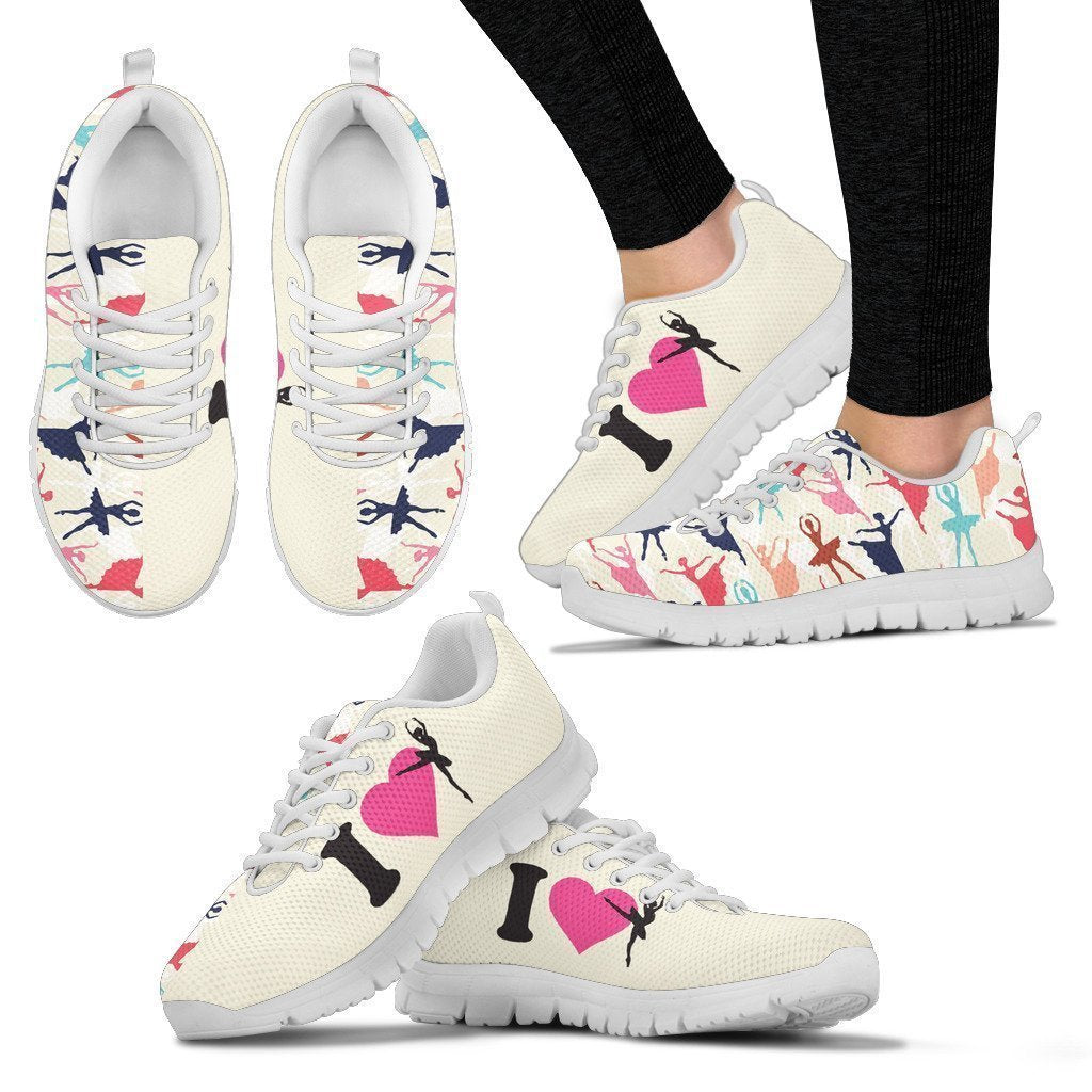 I Love Ballet Sneaker Women's Sneakers-6teenth World™-Women's Sneakers-US5 (EU35)-Vibe Cosy™