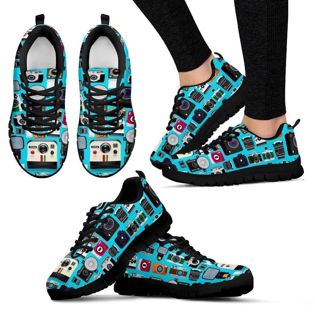 I Love Photography Women's Sneakers-6teenth World™-Women's Sneakers-US5 (EU35)-Vibe Cosy™