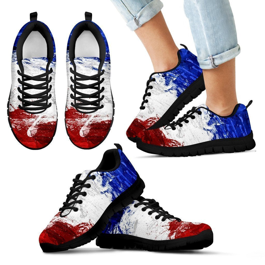 FRANCE FLAG BLACK Kid's Sneakers-6teenth World™-Kid's Sneakers-11 CHILD (EU28)-Vibe Cosy™