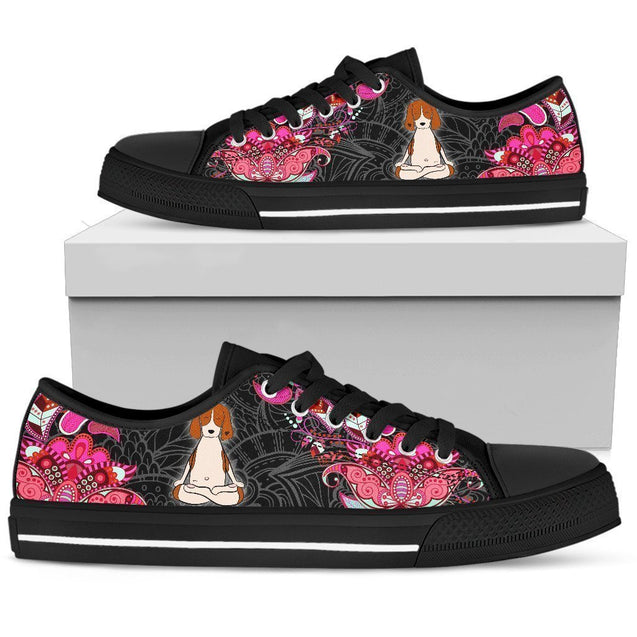 Beagle Women's Low Top Shoe-6teenth World™-Women's Low Top Shoe-US5.5 (EU36)-Vibe Cosy™
