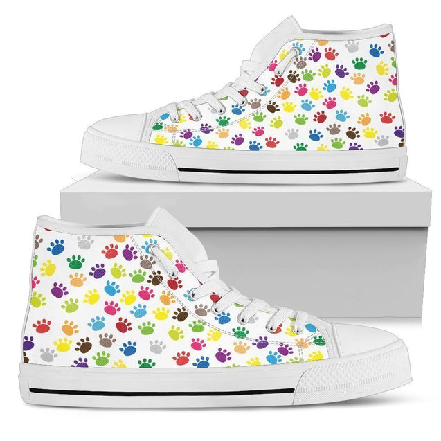 Cat paws-shoes-6teenth Outlet-Womens High Top - White - Cat paws-US5.5 (EU36)-Vibe Cosy™