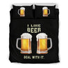 I Love Beer Deal With It Bedding Set-6teenth World™-Bedding Set-US Twin-Vibe Cosy™