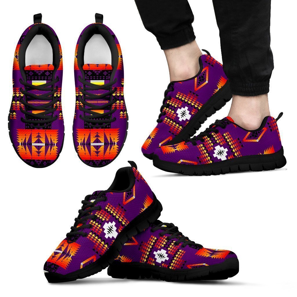 Seven Tribes Purple Men Sopo Sneakers-6teenth World™-Men's Sneakers-US5 (EU38)-Vibe Cosy™