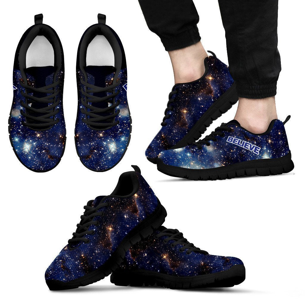 Galaxy Believe Men's Sneakers Black-6teenth World™-Men's Sneakers-US5 (EU38)-Vibe Cosy™