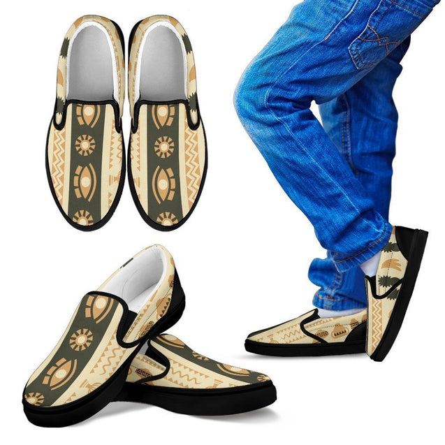 African Style-6teenth World™-Kid's Slip Ons-11 CHILD (EU28)-Vibe Cosy™