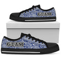 Guam Low Top Shoes - Polynesian Design - BN09-LOW TOP CANVAS SHOES-polynesianprint-Men-US5 (EU38)-Black-Vibe Cosy™