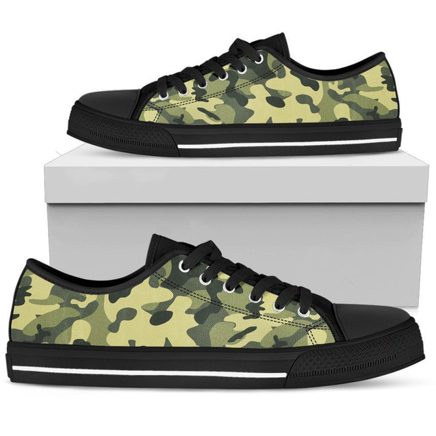 Camo Shoes-6teenth Outlet-Womens Low Top - Black - Camo-US5.5 (EU36)-Vibe Cosy™