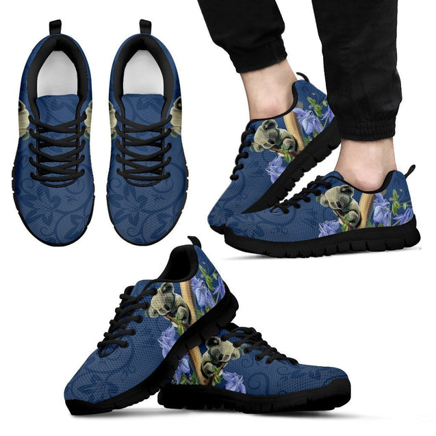 Australia shoes- Koala sleep and bluebell sneakers NN8-SNEAKERS-HP Arts-Men's Sneakers - Black - Australia shoes- Koala sleep and bluebell men's sneakers black NN8-US5 (EU38)-Vibe Cosy™