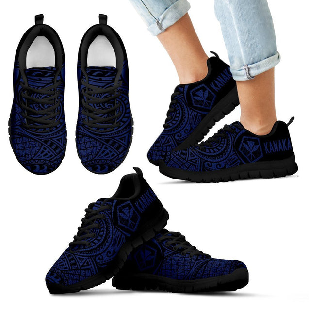 Kanaka Polynesian Sneakers 07 - J4-SNEAKERS-Alohawaii-Kid's Sneakers-11 CHILD (EU28)-Black-Vibe Cosy™