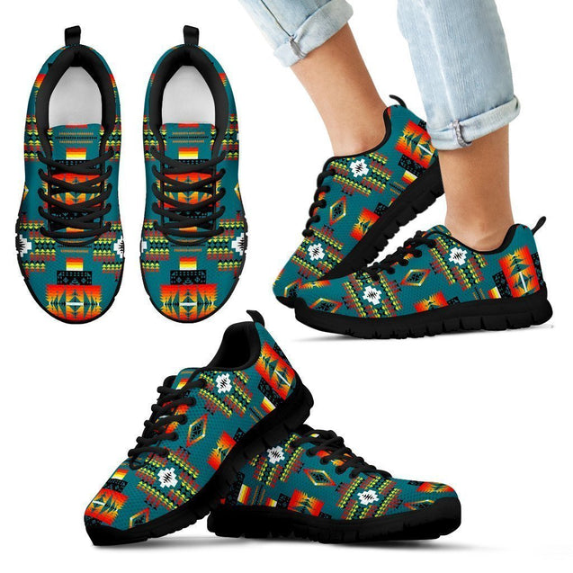 Seven Tribes Teal Sopo Kid's Sneakers-6teenth World™-Kid's Sneakers-11 CHILD (EU28)-Vibe Cosy™
