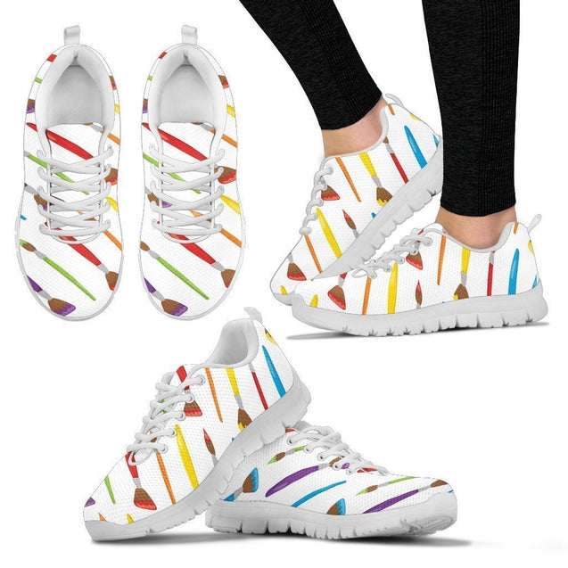 Paint Brush Women's Sneakers-6teenth World™-Women's Sneakers-US5 (EU35)-Vibe Cosy™