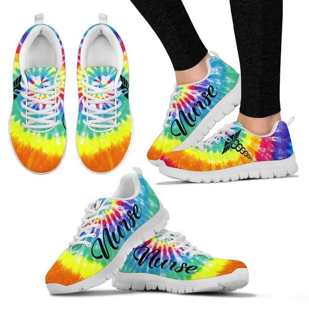 NURSE TIE DYE Women's Sneakers-6teenth World™-Women's Sneakers-US5 (EU35)-Vibe Cosy™