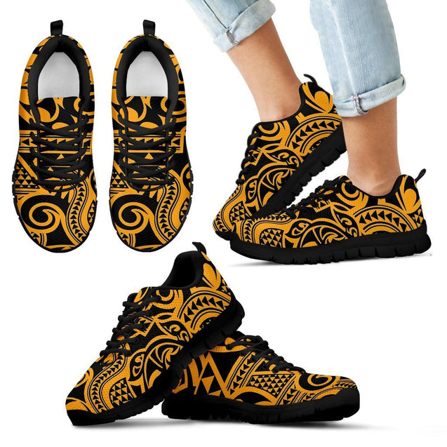 Poly Tribal Sneakers 34 - AH - J9-SNEAKERS-Alohawaii-Kid's Sneakers-11 CHILD (EU28)-Black-Vibe Cosy™