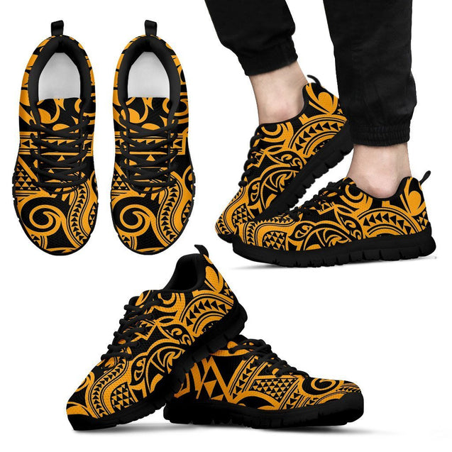 Poly Tribal Sneakers 34 - AH - J9-SNEAKERS-Alohawaii-Men's Sneakers-US5 (EU38)-Black-Vibe Cosy™