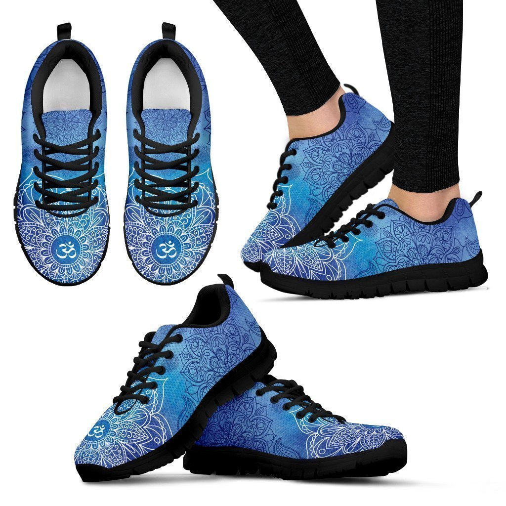 Budding Flower Women's Sneakers (Black)-6teenth World™-Women's Sneakers-US5 (EU35)-Vibe Cosy™