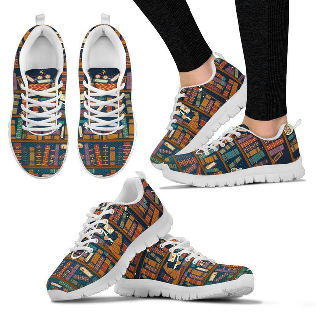 Book Lovers Women's Sneakers-6teenth World™-Women's Sneakers-US5 (EU35)-Vibe Cosy™