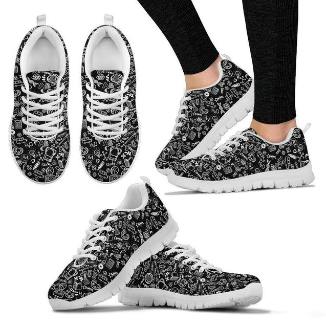 TEACHER PATTERN Women's Sneakers-6teenth World™-Women's Sneakers-US5 (EU35)-Vibe Cosy™