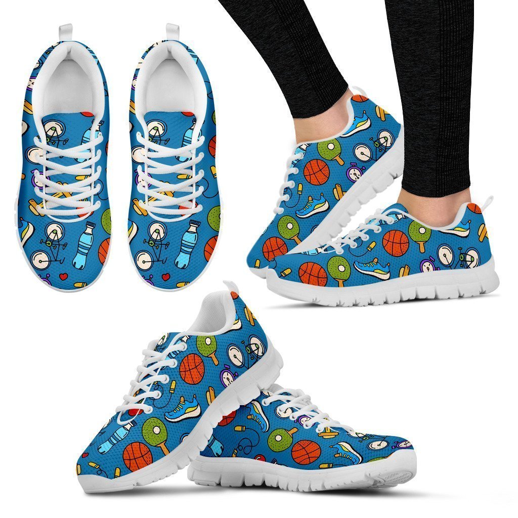 I Love Sports Women's Sneakers-6teenth World™-Women's Sneakers-US5 (EU35)-Vibe Cosy™