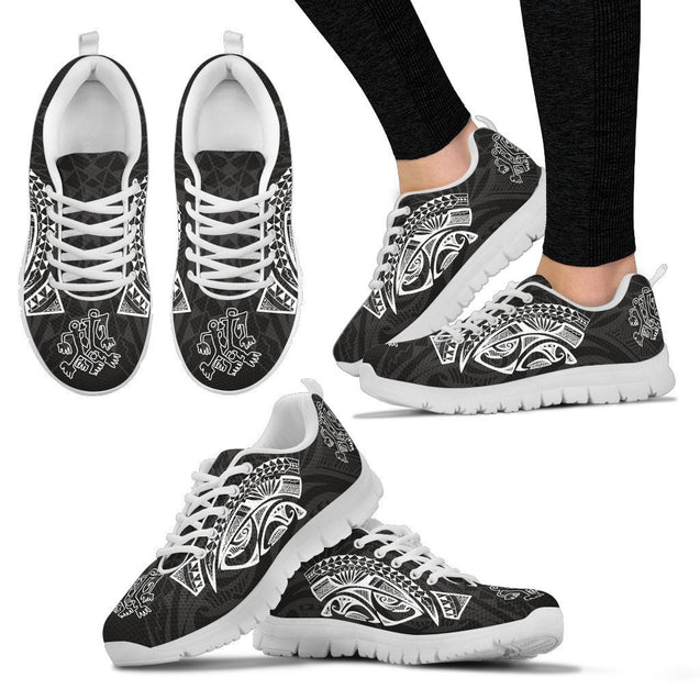 Guam Sneakers - Polynesian Version - NN9-SNEAKERS-Polynesian Print-Women-US5 (EU35)-White-Vibe Cosy™