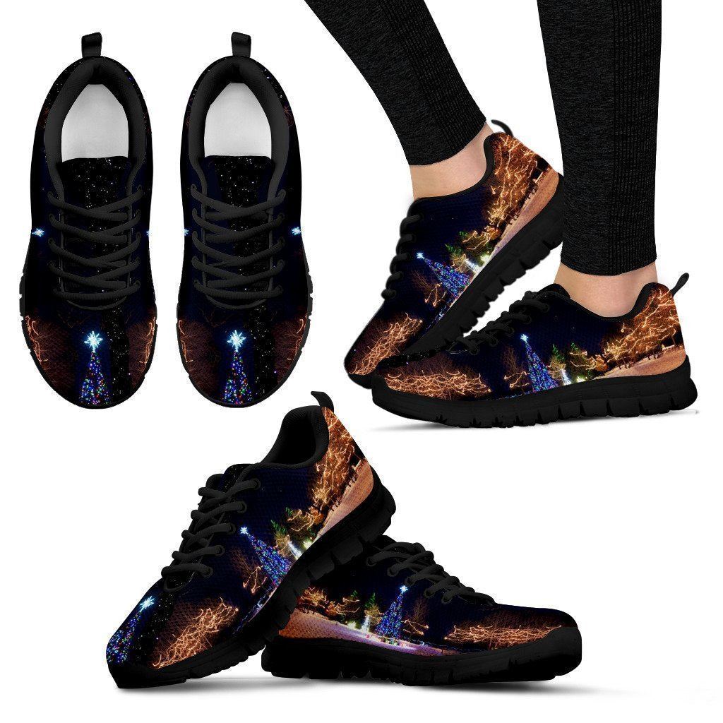 Black Starry Night Women's Sneakers-6teenth World™-Women's Sneakers-US5 (EU35)-Vibe Cosy™