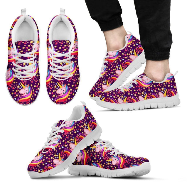 Unicorn and Stars men's Sneakers-6teenth World™-Men's Sneakers-US5 (EU38)-Vibe Cosy™