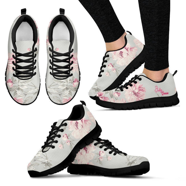 JULY QUEEN FLORAL SNEAKER-Ocean Gadget™-Women's Sneakers - Black Sole-US5 (EU35)-Vibe Cosy™