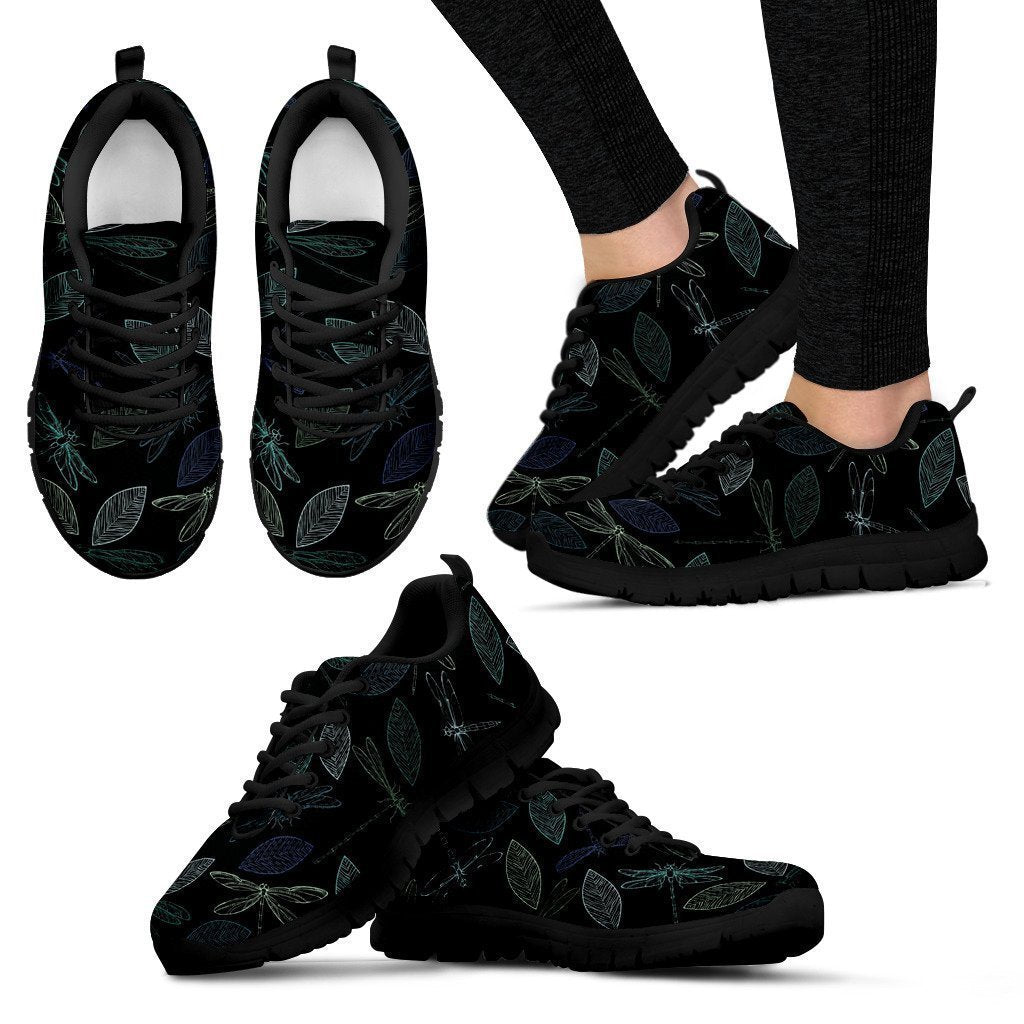 Black dragonfly Black Sole sneakers-6teenth World™-Women's Sneakers-US5 (EU35)-Vibe Cosy™