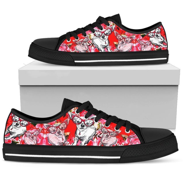 Chihuahua Women's Low Top Shoe-6teenth World™-Women's Low Top Shoe-US5.5 (EU36)-Vibe Cosy™