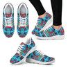 Turquoise Fire and Turquoises Sopo Women's Athletic Sneakers White Sole-6teenth World™-Women's Athletic Sneakers-US5 (EU35)-Vibe Cosy™