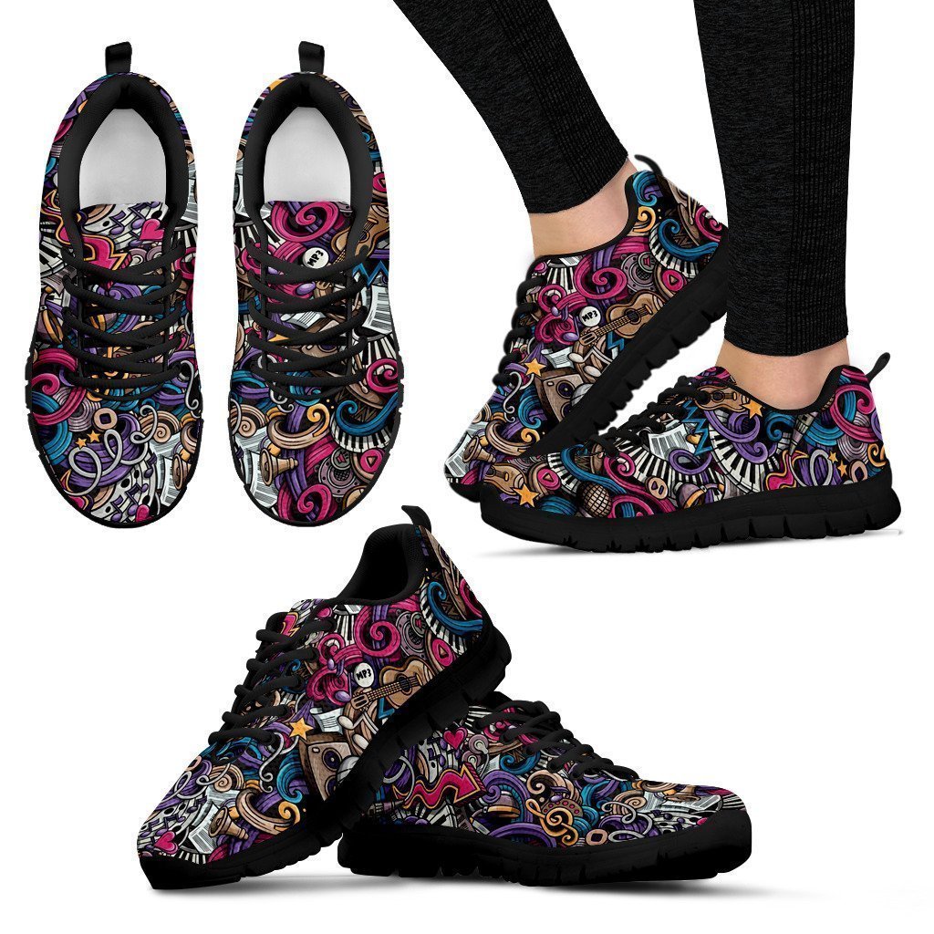 Psychedelia Women's Sneakers-6teenth World™-Women's Sneakers-US5 (EU35)-Vibe Cosy™