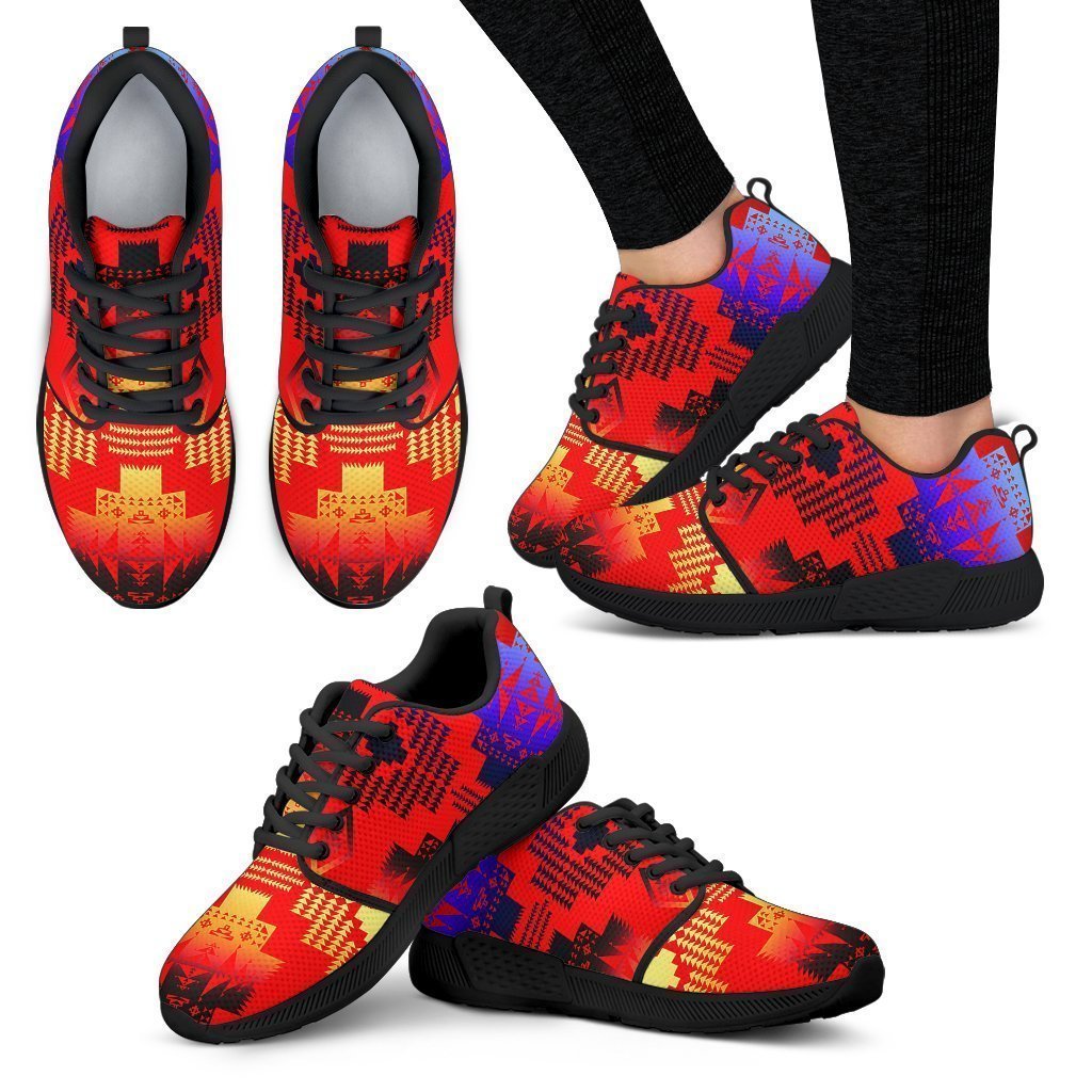 Seven Tribes Double Horizon Red Sopo Women's Athletic Sneakers-6teenth World™-Women's Athletic Sneakers-US5 (EU35)-Vibe Cosy™