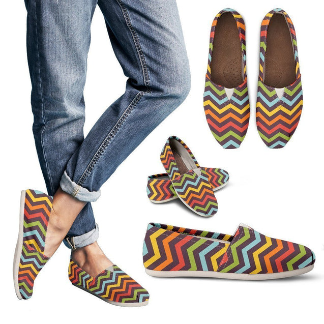 Bright Chevron Casual Shoes-6teenth World™-Women's Casual Shoes-US6 (EU36)-Vibe Cosy™