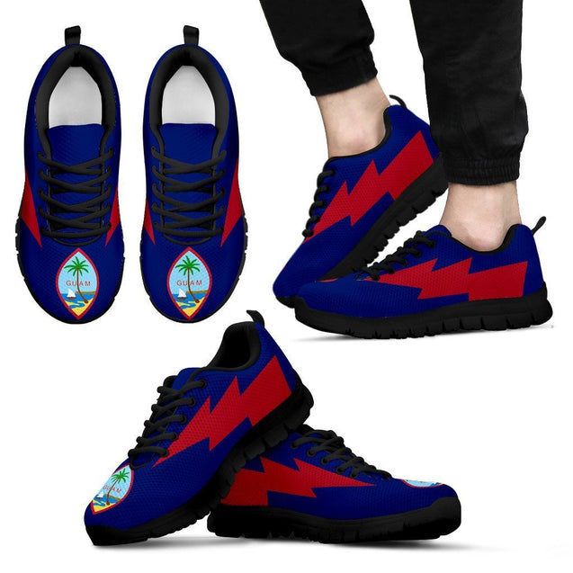 Guam Sneakers - Flash Style - BN09-SNEAKERS-polynesianprint-Men-US5 (EU38)-Black-Vibe Cosy™