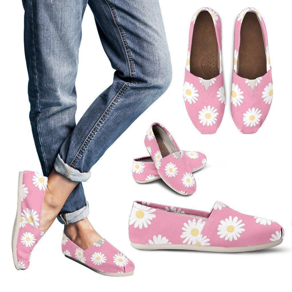 Pink Daisy Women's Casual Shoes-6teenth World™-Women's Casual Shoes-US6 (EU36)-Vibe Cosy™