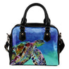Turtle Shoulder Handbag 08 - AH - A0-SHOULDER HANDBAGS-Alohawaii-Shoulder Handbag-Black-PU leather-Vibe Cosy™