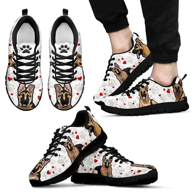 German shepherd Men's Sneakers-6teenth World™-Men's Sneakers-US5 (EU38)-Vibe Cosy™