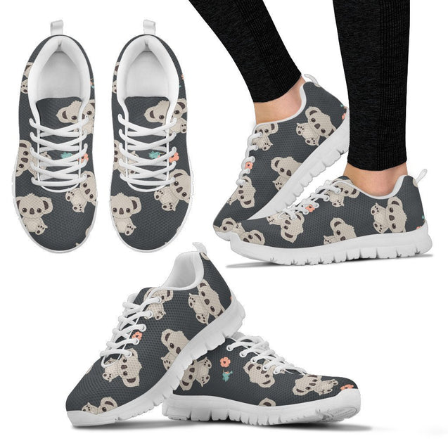 Australia shoes- Koala pattern sneakers NN8-SNEAKERS-HP Arts-Women's Sneakers - White - Australia shoes- Koala pattern women's sneakers white NN8-US5 (EU35)-Vibe Cosy™